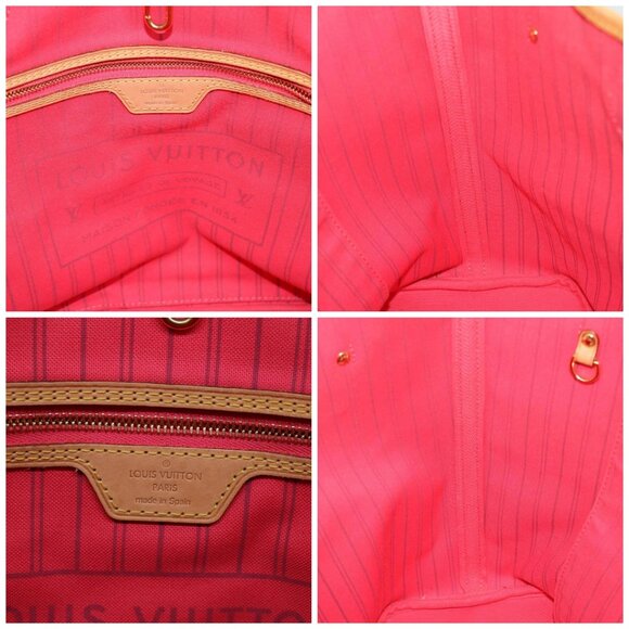 LOUIS VUITTON Monogram V line Neverfull MM Tote Bag Pink M41602 LV Auth am4905 - Picture 15 of 16